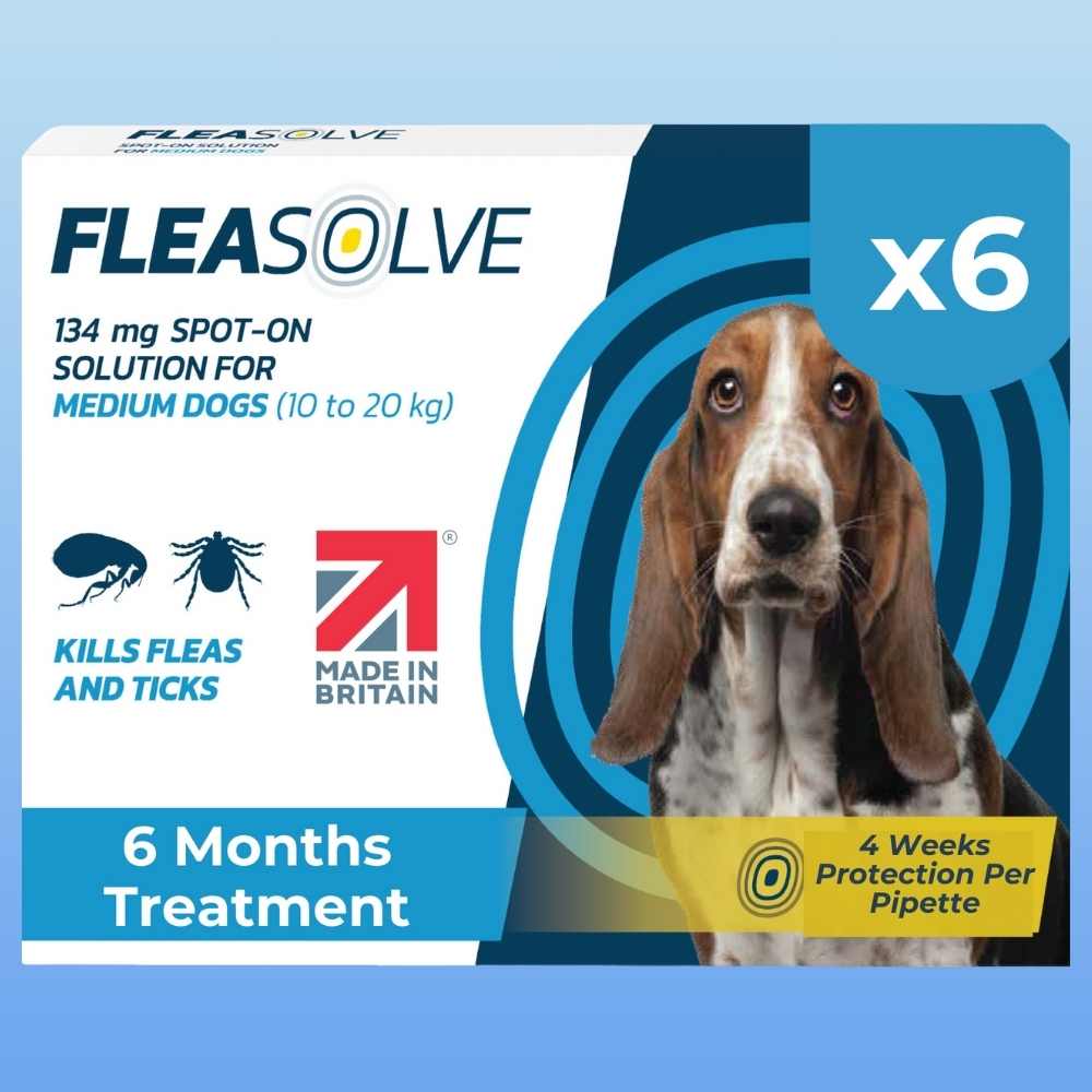 Medium Dog Flea Treatment x6