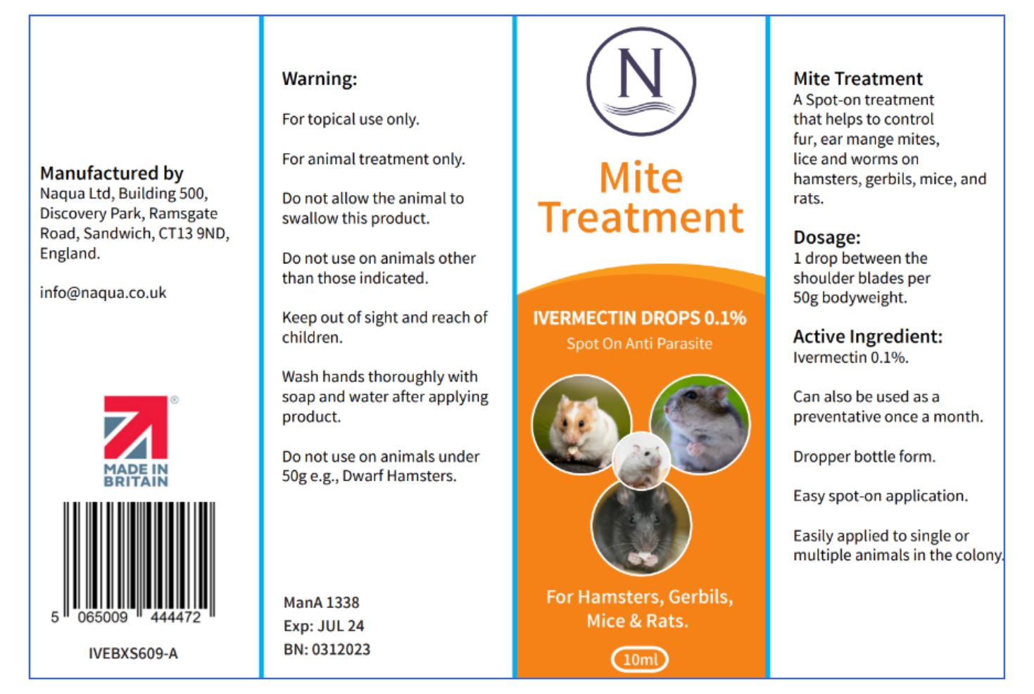 Understanding & Treating Hamster Mites, Mice Mites & Rat Mites Naqua Ltd